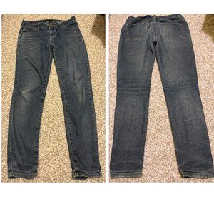 Forever 21 basic 5-pocket dark denim jeans, size 28